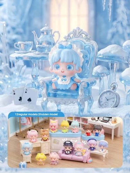 POKOJA LAND Blind Box (Non-Plush Filling), Suitable As Holiday Gift For Friends,Styling House Blind Box Series, 12 Regular + 2 Hidden Collectible Figurine, Premium ABS Plastic Kawaii Salon & Home-Themed Art Toy, Versatile Decor For Desk, Shelf & Collection, Perfect Birthday & Holiday Gift For Friends, Family, Collectors & Kawaii Culture Lovers,Spring To Summer . - Size 2Pcs (random)