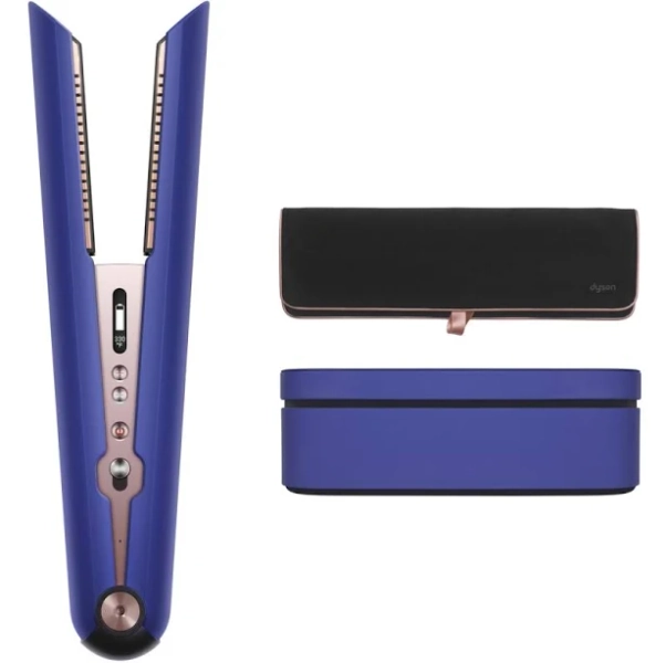 Dyson Corrale Hair Straightener Gift Set in Vinca Blue/Rosé 1 Box BLUE