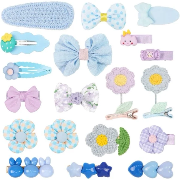 Cute Hair Clips for 19 Assorted Barrette
