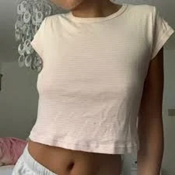 brandy melville striped light pink shirt not sold...