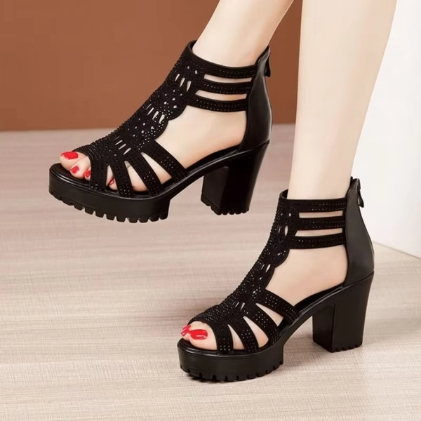 New Women's Fish Mouth Shoes Wedges Hollow Out  Anti slip Sandals Ladies Casual Low Heel Sandals Fashion open toe Mujer Footwear - AliExpress 322