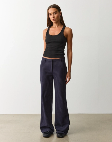 Mid Rise Tailored Ponte Pant