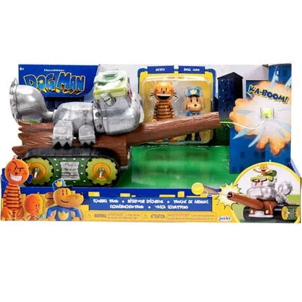 Dog Man Squirrel Tank Playset