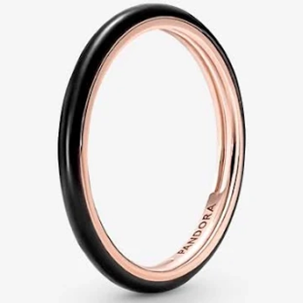 Pandora Black Enamel Ring ME 189655C01