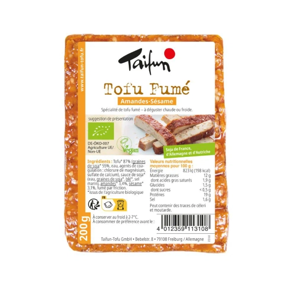 Tofu Fumé Amandes Sésame Bio Taifun
