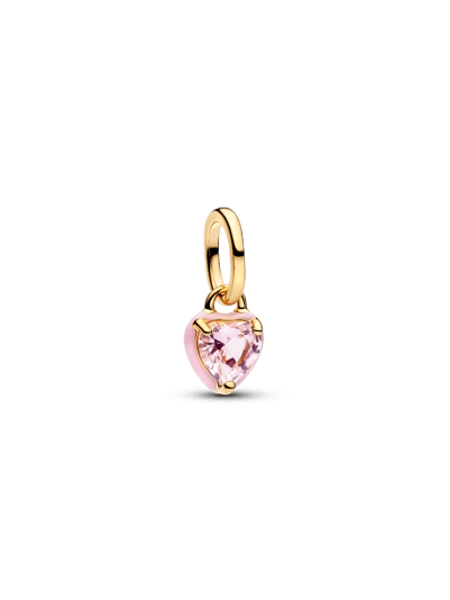 Pink Chakra Heart Mini Dangle Charm