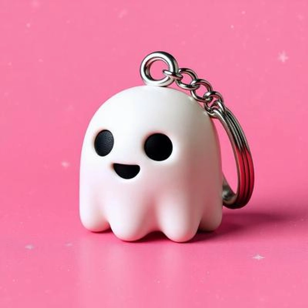 Ghost keychain, Cute figurine, Halloween Gift, Halloween Unique Gift
