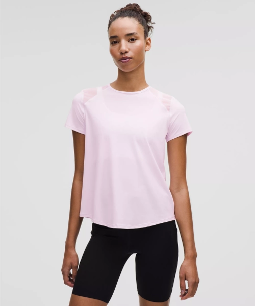 Sculpt Short-Sleeve Shirt - Pink Organza - 0