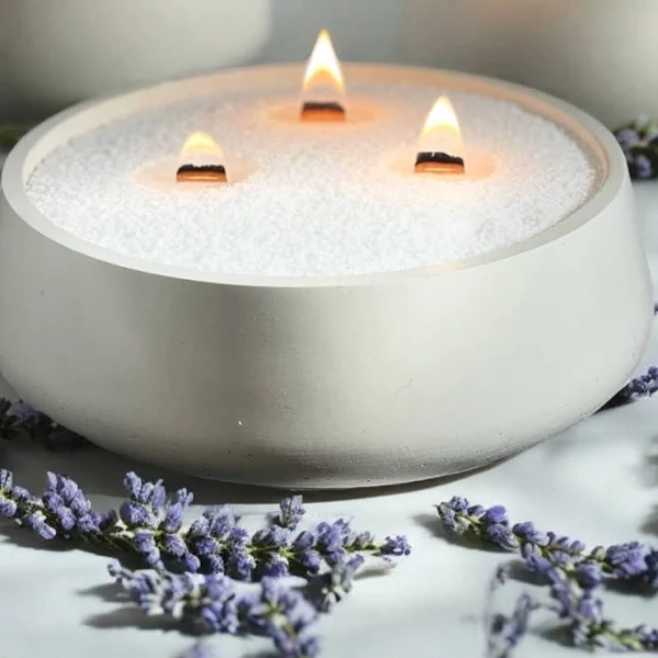 Pearled Sand Candle