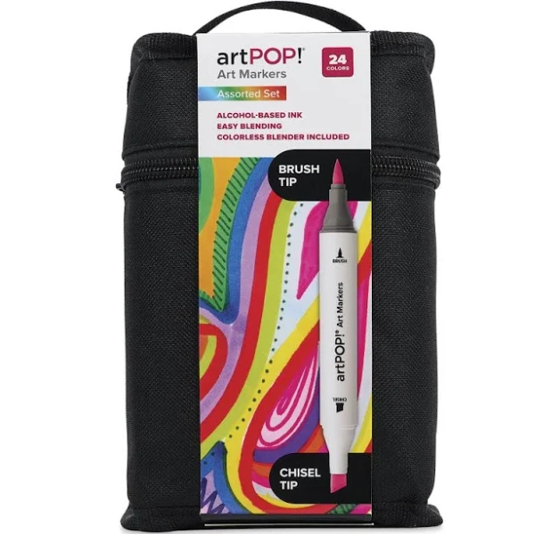 artPOP! Chisel and Brush Dual Tip Alcohol Marker Set