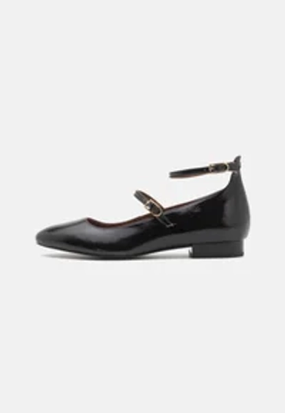 KALSEN - Ballerine con cinturino - black