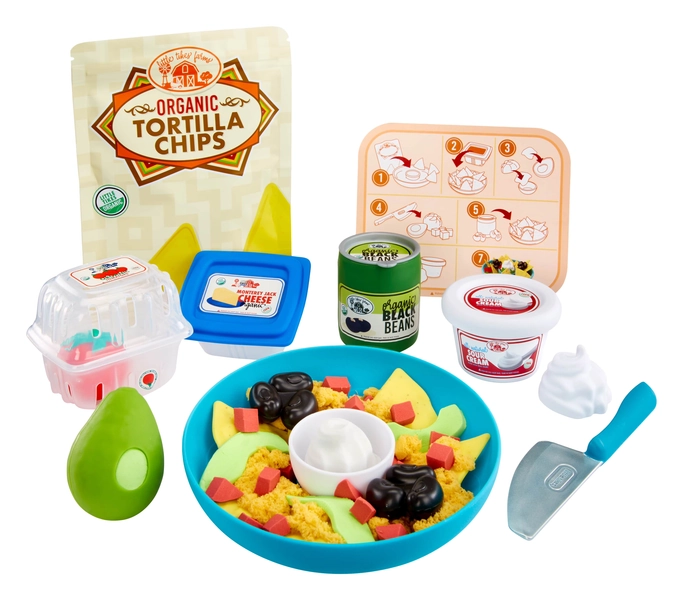 Little Tikes Creative Chefs Nacho Kit with Make-It Mix Play Sand, 22 Accessories, Realistic Pretend Play Nachos Maker, Boys, Girls, Ages 3+