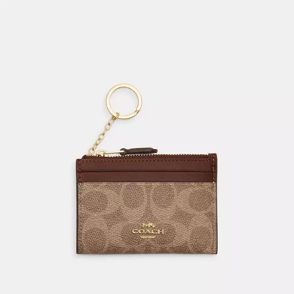 Mini Skinny Id Case In Signature Canvas