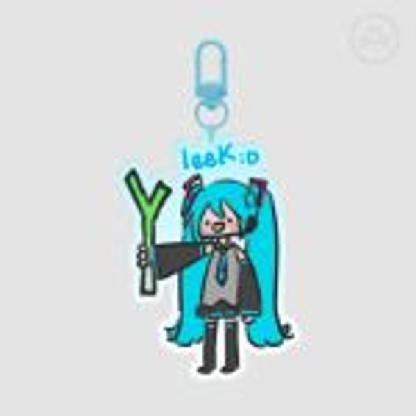Hatsune Miku leek Colored Edge Acrylic Keychain by Sakurachuu _ - ACGGOODS