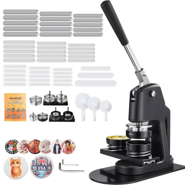 VEVOR 3-in-1 Plastic Button Maker Machine
