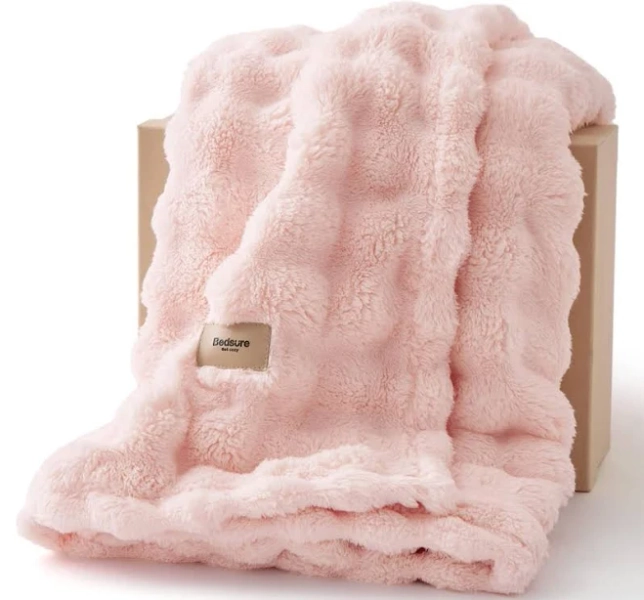 Bubble Faux Fur Blanket