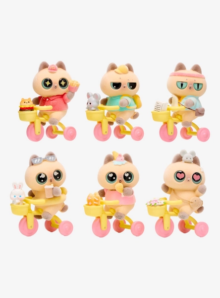 Siamese Cat Summer Day Blind Box Flocked Figure