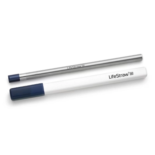 LifeStraw Sip Reusable Steel Filter Straw with Carry Case Midnight Blue