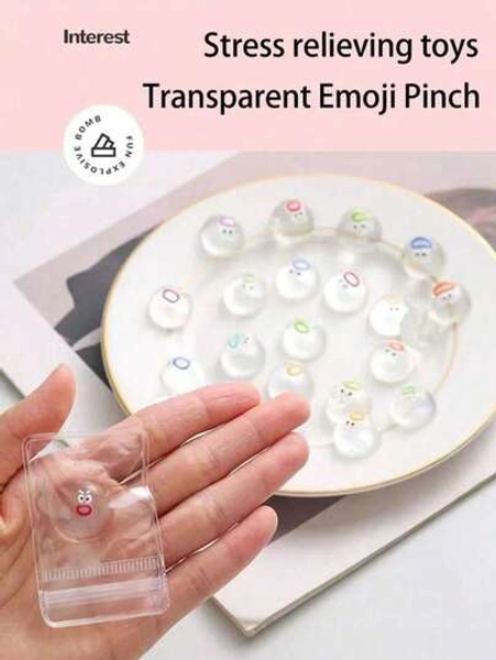 2pcs Transparent Squishy Toy With A Soft Cute Mini Nose, Cartoon Stress Relief Ball, Squeeze Toy, Soft Putty Feeling