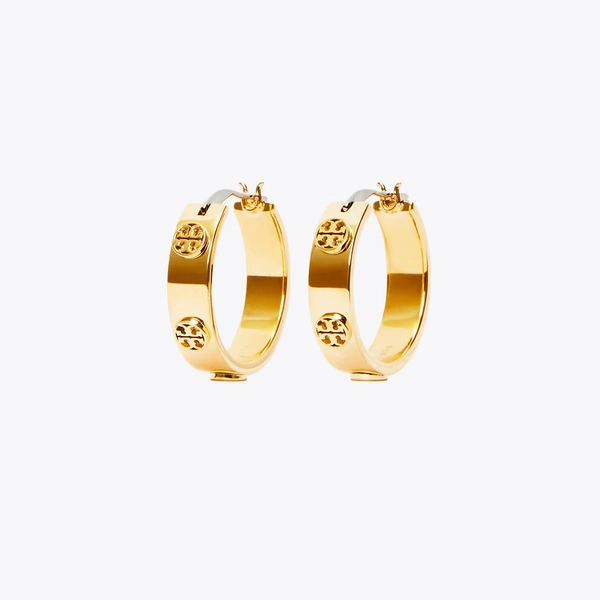 Small Icon Hoop Earrings in yellow, size OS