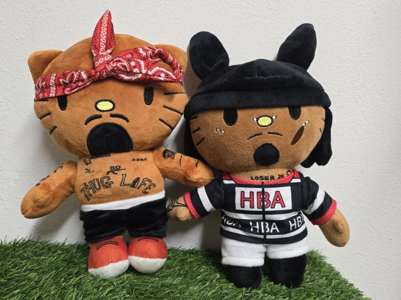 PLAYBOI CARTI x TUPAC Rapper Kitty Plush (Over 25 Choices!)  + Free Keychains/Stickers/tcg