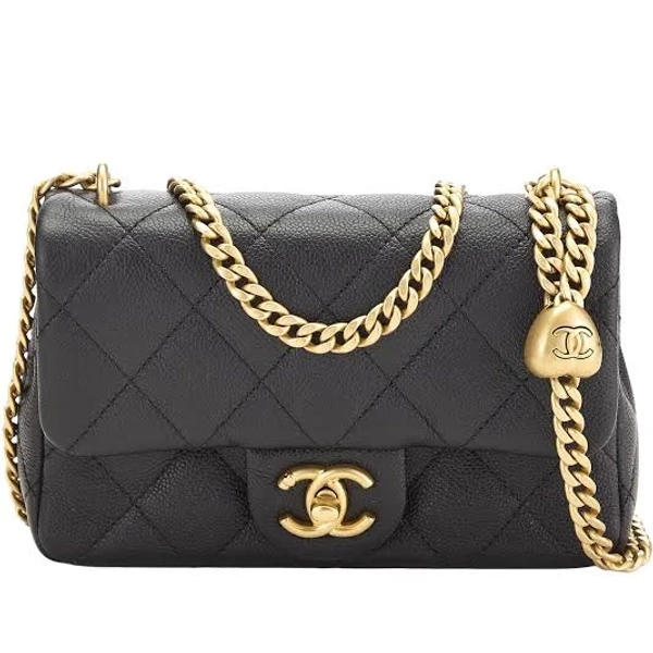 CHANEL Caviar Sweetheart Crush Rectangular Flap Mini