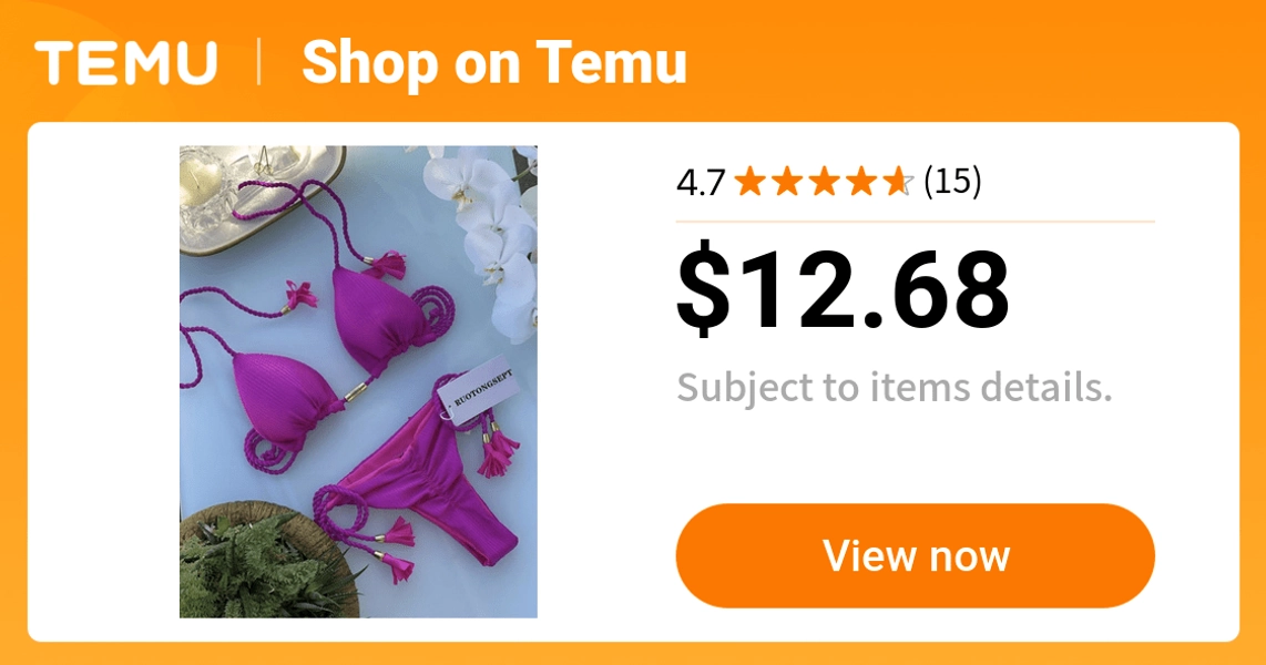 summer new style bikini 2pcs   swimsuit   - Temu