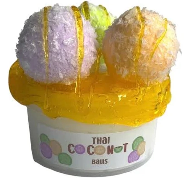 Thai Coconut Balls DIY Clay Slime