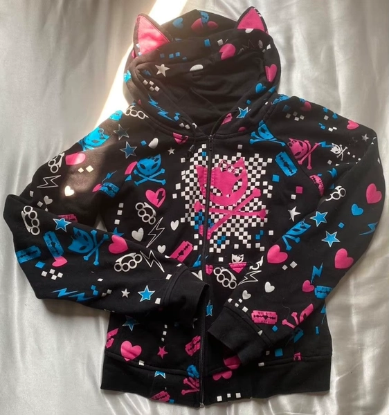 Pink Skulls Streetwear Hoodies Women Clothes Vintage 90s Punk Zip Up Hoody Femme Gothic Long Sleeve Y2k Hoodie Aesthetic Top Emo - AliExpress 200000345