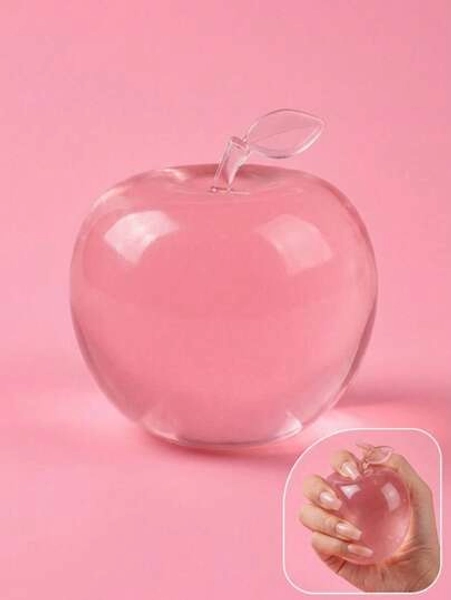 Realistic Apple Maltose Slow Rebound Squishy, Transparent Slow Rebound Squeeze Toy, Soft Scented Elastic Stress Relief Fidget Toy, Popular Desk Decor, Creative Gift For Teens And Adults (Stem Style Randomly Shipped) - Size One Size Fits All (randomly Sent With Or Without Leaves).