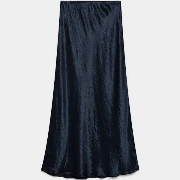 Babaton Women's Slip Satin Maxi Skirt in Admiral size 6