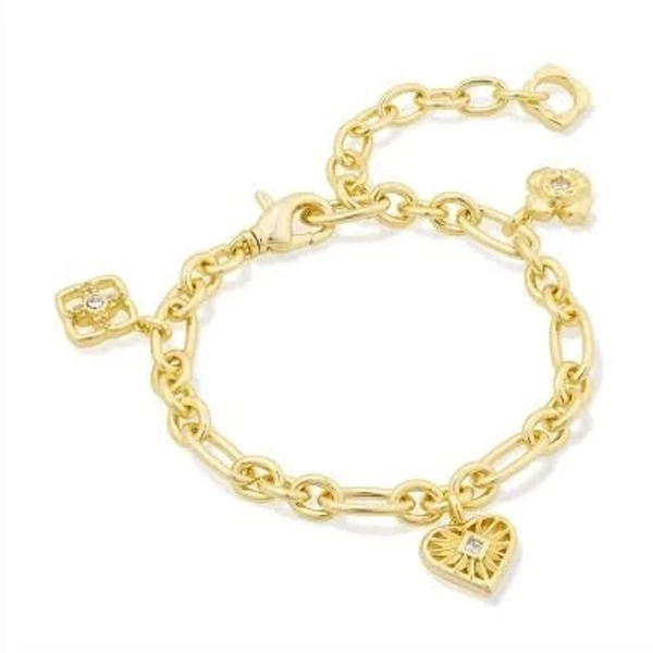 Kendra Scott Lacie Statement Charm Bracelet in 14K Gold Over Brass