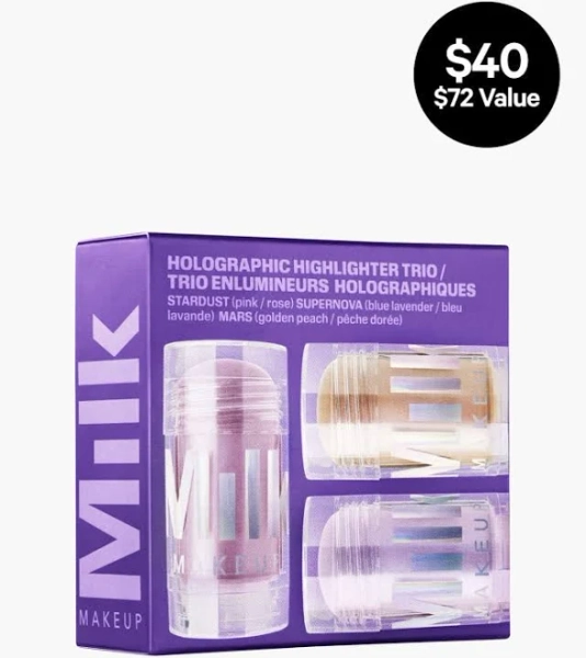 Milk Makeup Galactic Glow Holographic Highlighter Trio