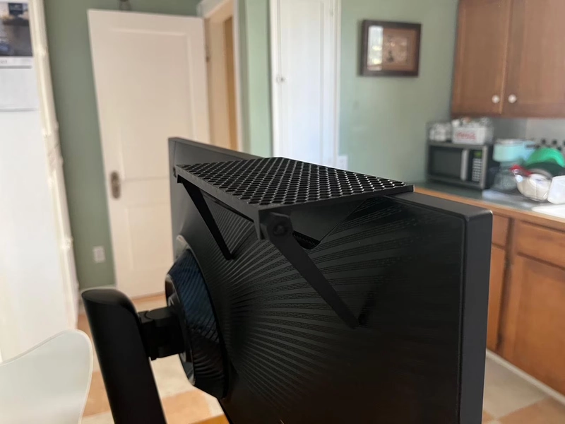 Small Clip-On Monitor Shelf