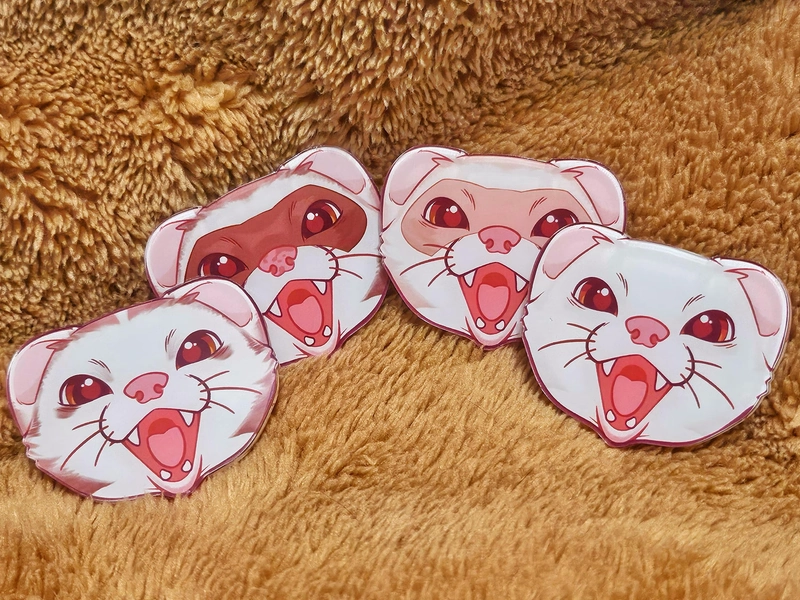 Ferret Faces | 2" Pins