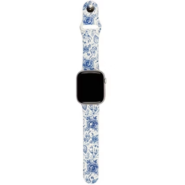 Walli Cases Blue Willow Watch Band Blue Flowers  38/40/41 mm