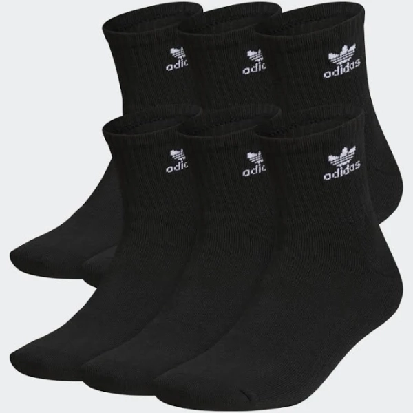Mens adidas Originals Trefoil 6-Pack Quarter Socks
