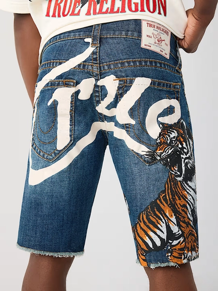 RICKY BIG T FRAYED HEM SHORT