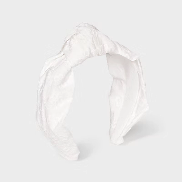 Girls' Headband Top Knot - Cat & Jack™ White