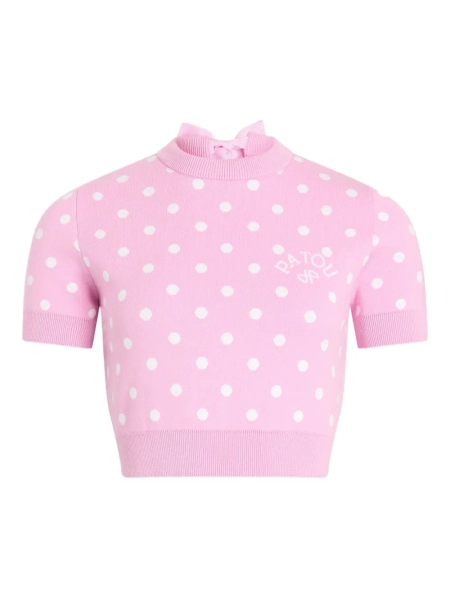 Patou t-shirt en maille à pois | XS