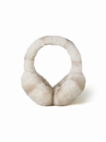 Fuzzy White Earmuffs