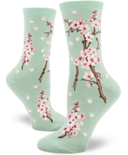 Cherry Blossom Women's Floral Sakura Crew Socks