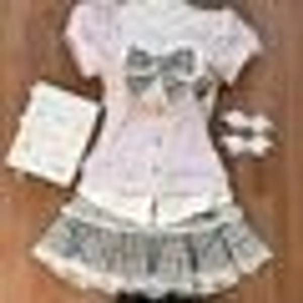 Cyflymder Japanese Sweet Preppy Style Skirt Set Women Kawaii Lace Patchwork Bow Tops + Y2k Plaid Mini Skirt Elegant Outifits 2 Piece Set - Short Sleeve Set / M