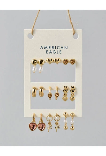 AE Heart Earrings 9-Pack