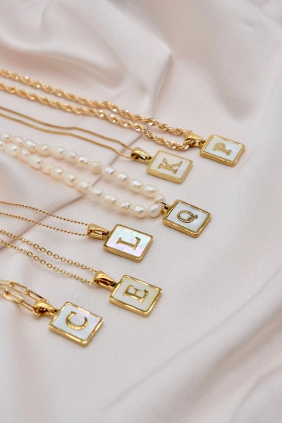 Gold Initial Necklace, Personalized Necklace, Letter Necklace, Paperclip Chain Necklace, Custom Necklace, Layering Necklace, Valentines gift