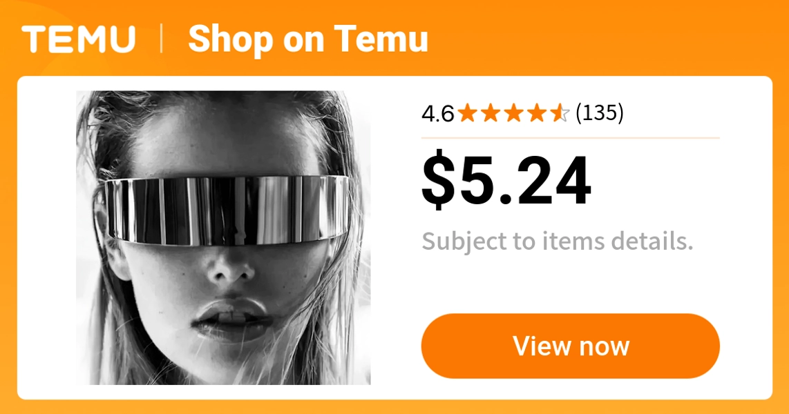 1pc party glasses futuristic tech themed fashion glasses - Temu