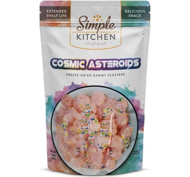 Simple Kitchen Cosmic Asteroids Freeze-Dried Gummy Clusters 6-Pack