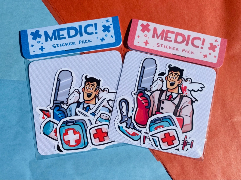 MEDIC! TF2 Vinyl Sticker Pack
