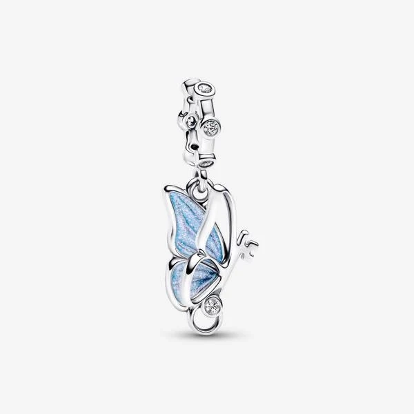 Pandora Lady's Winged Dangle Silver Charm