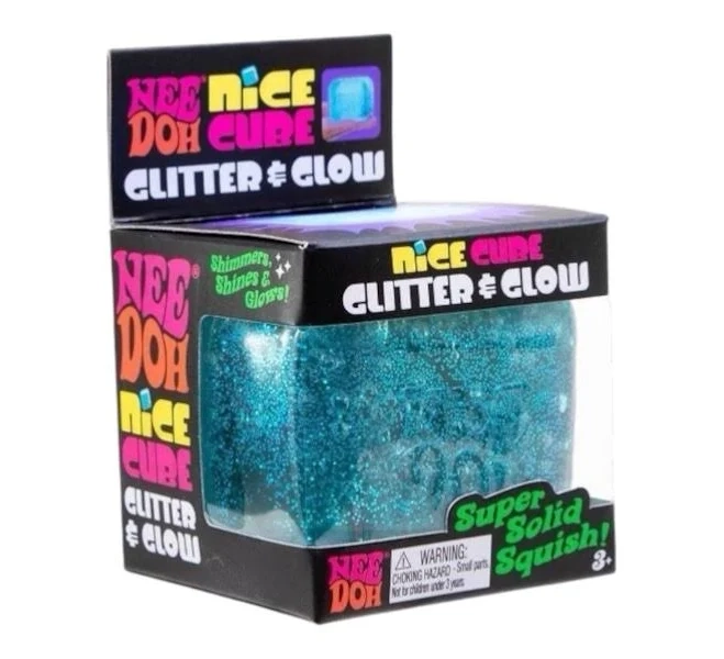 NeeDoh Nice Cube Glitter & Glow